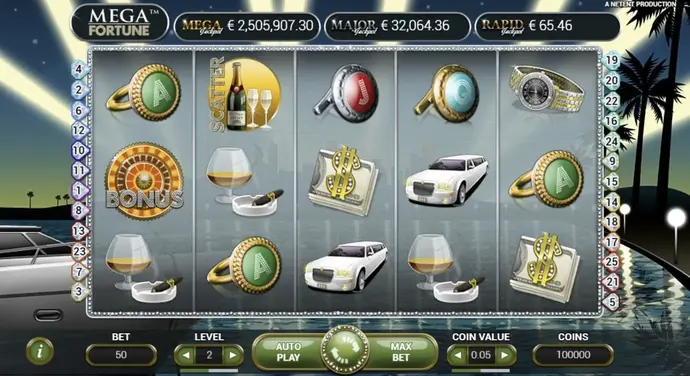Mega Fortune at Joe Fortune Casino